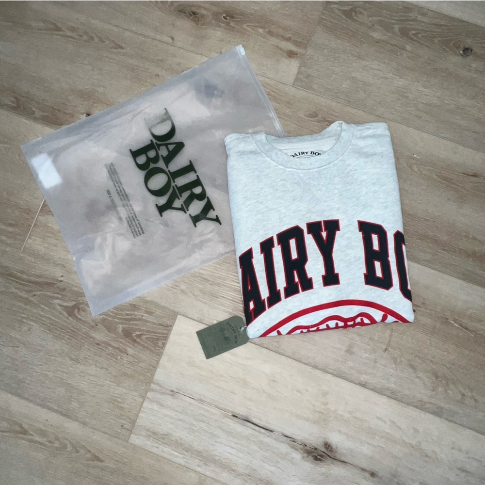 NWT Limited Edition Dairy Boy X Georgia Study Break State Champs Crewneck - Picture 4 of 11